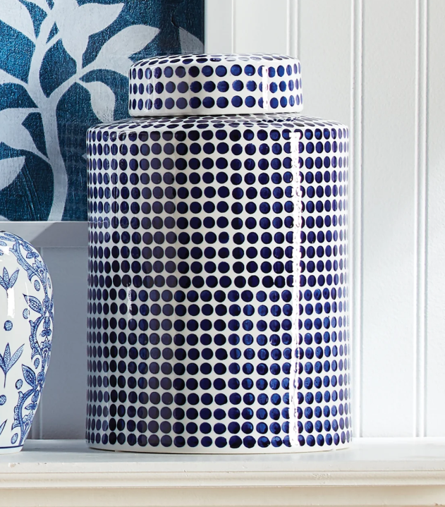 Barclay Butera Dover Dot Jar Large