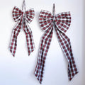 Holiday Plaid Oversized Bow Medium