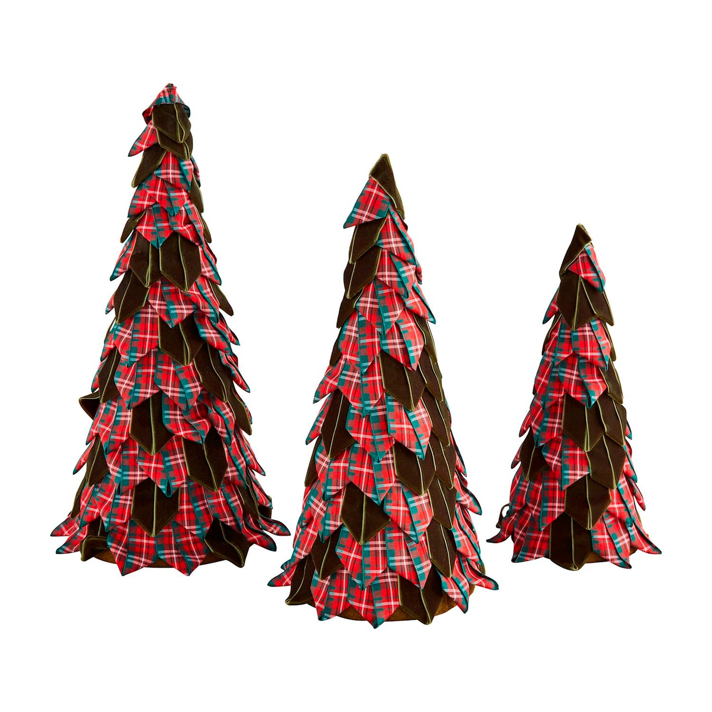 Tartan Ribbon Tree Set