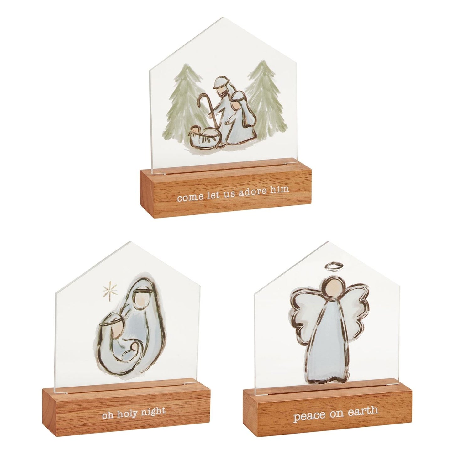 Manger Light-Up Plaques