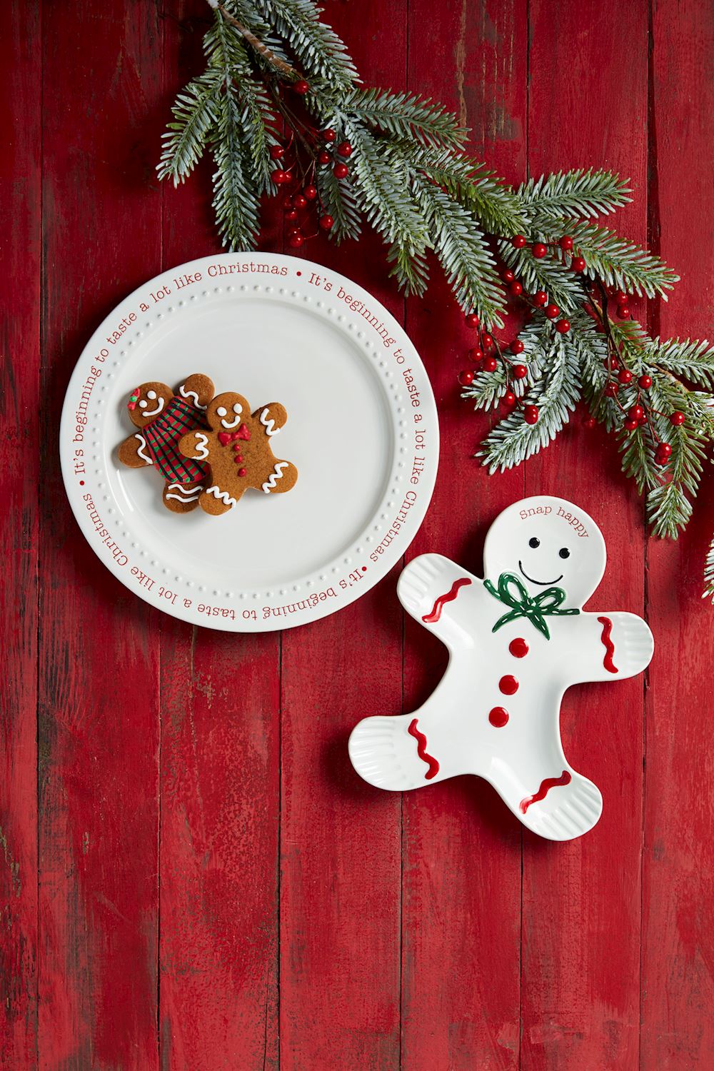 Tastes Like Christmas & Gingerbread Platter Set