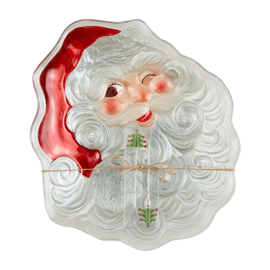 Santa Plate & Pick Set