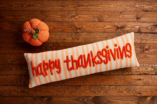 Happy Thanksgiving Long Pillow