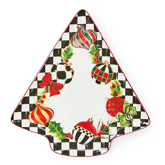 Deck the Halls Tree Serving Platter