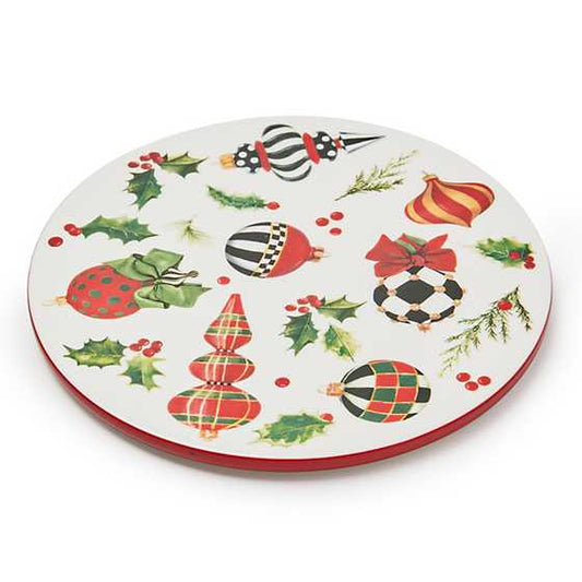 Deck the Halls Round Trivet