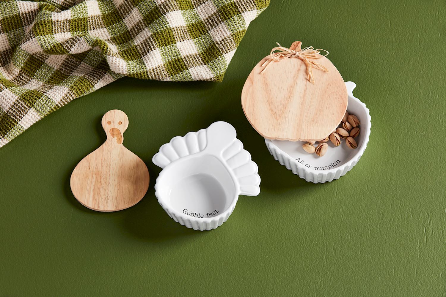 Pumpkin Thanksgiving Covered Dish Set