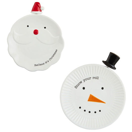 Snowman Cheese Plate Set