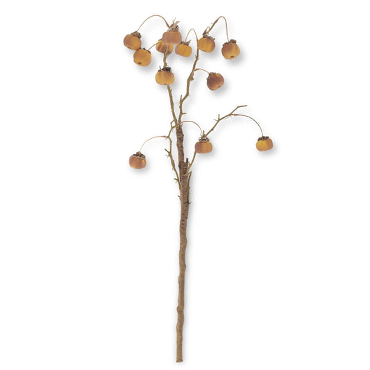 Yellow Mini Pumpkin Branch 32 Inch