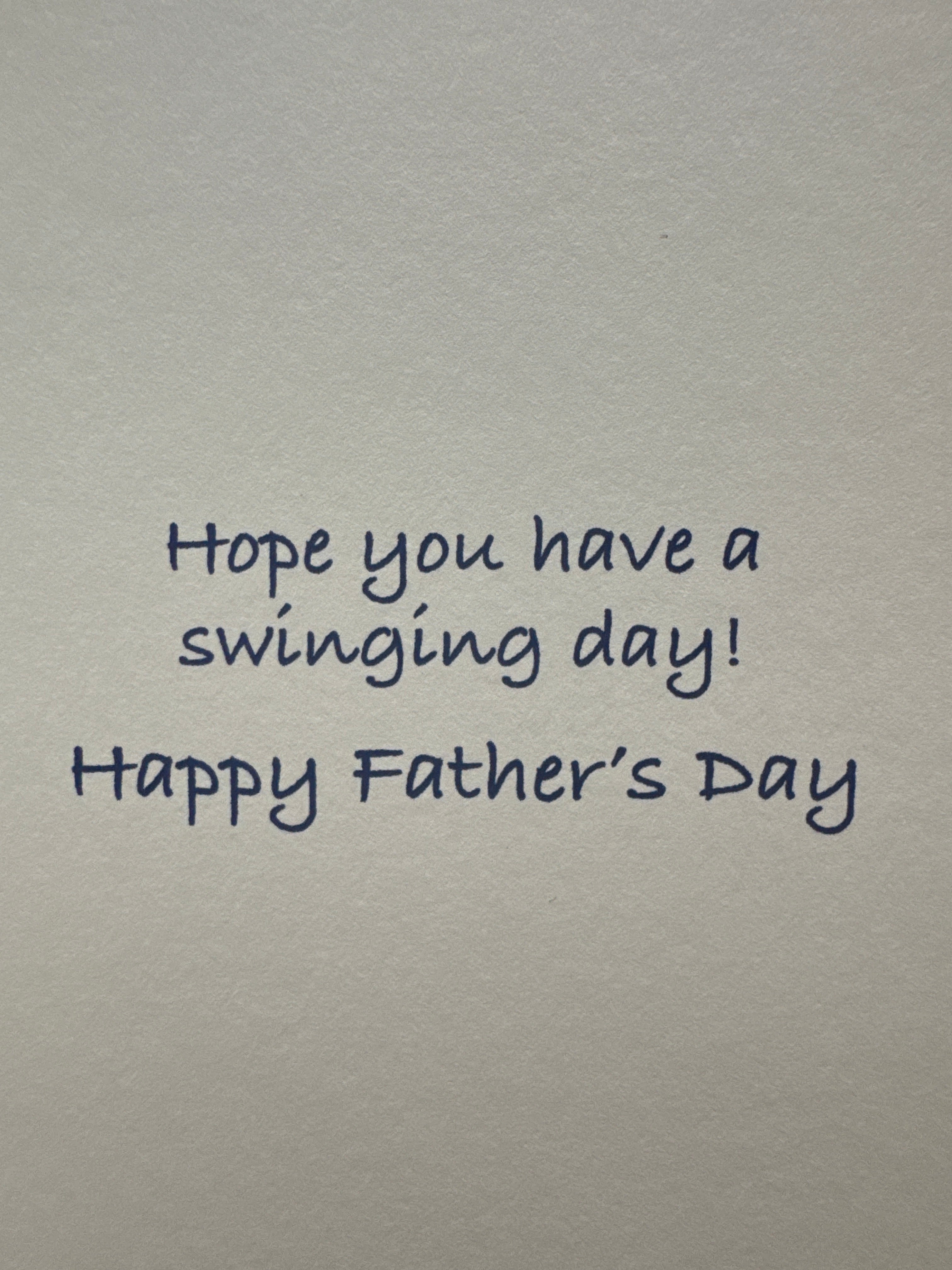 Caddy Father's Day Card