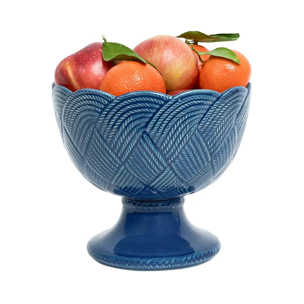 Mystic Knot Footed Bowl - Denim