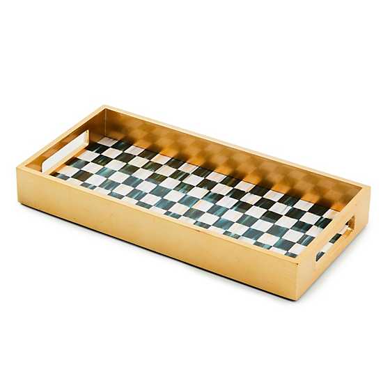 Courtly Check Lacquer Vanity Tray