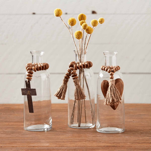 Tassel Bead Bud Vase