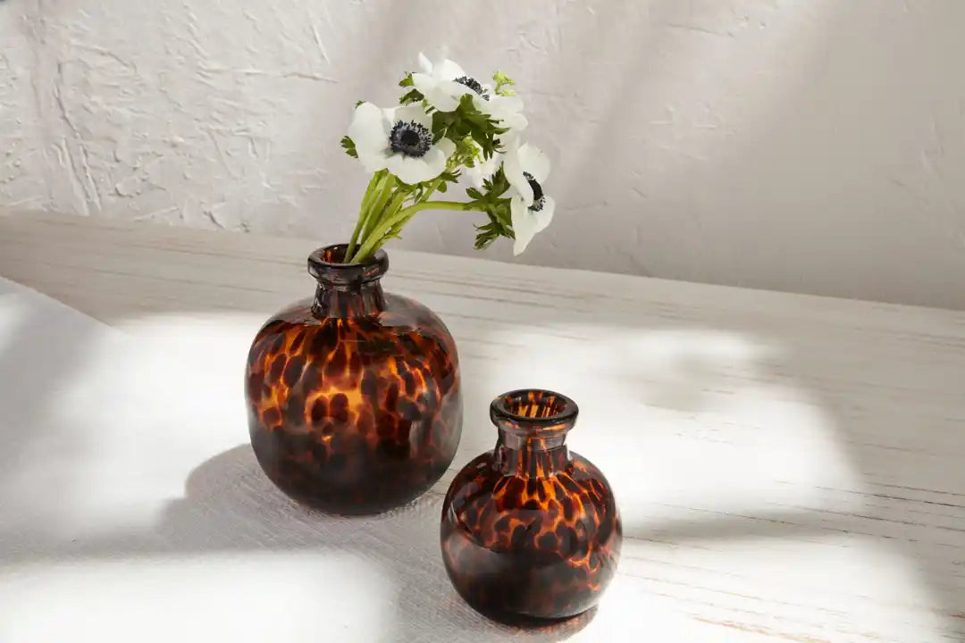 Large Tortoise Glass Vase