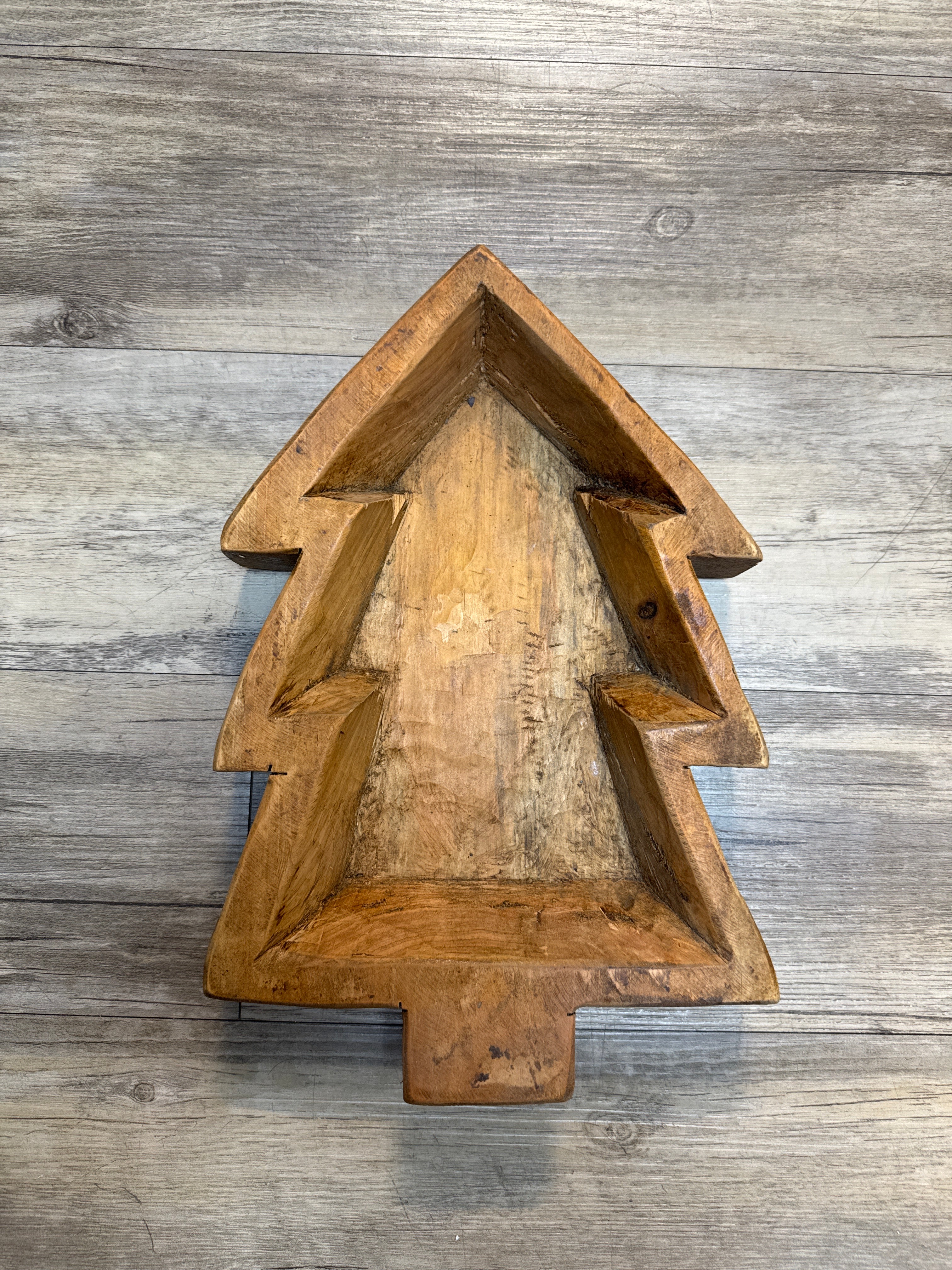 Light Wood Christmas Tree Tray