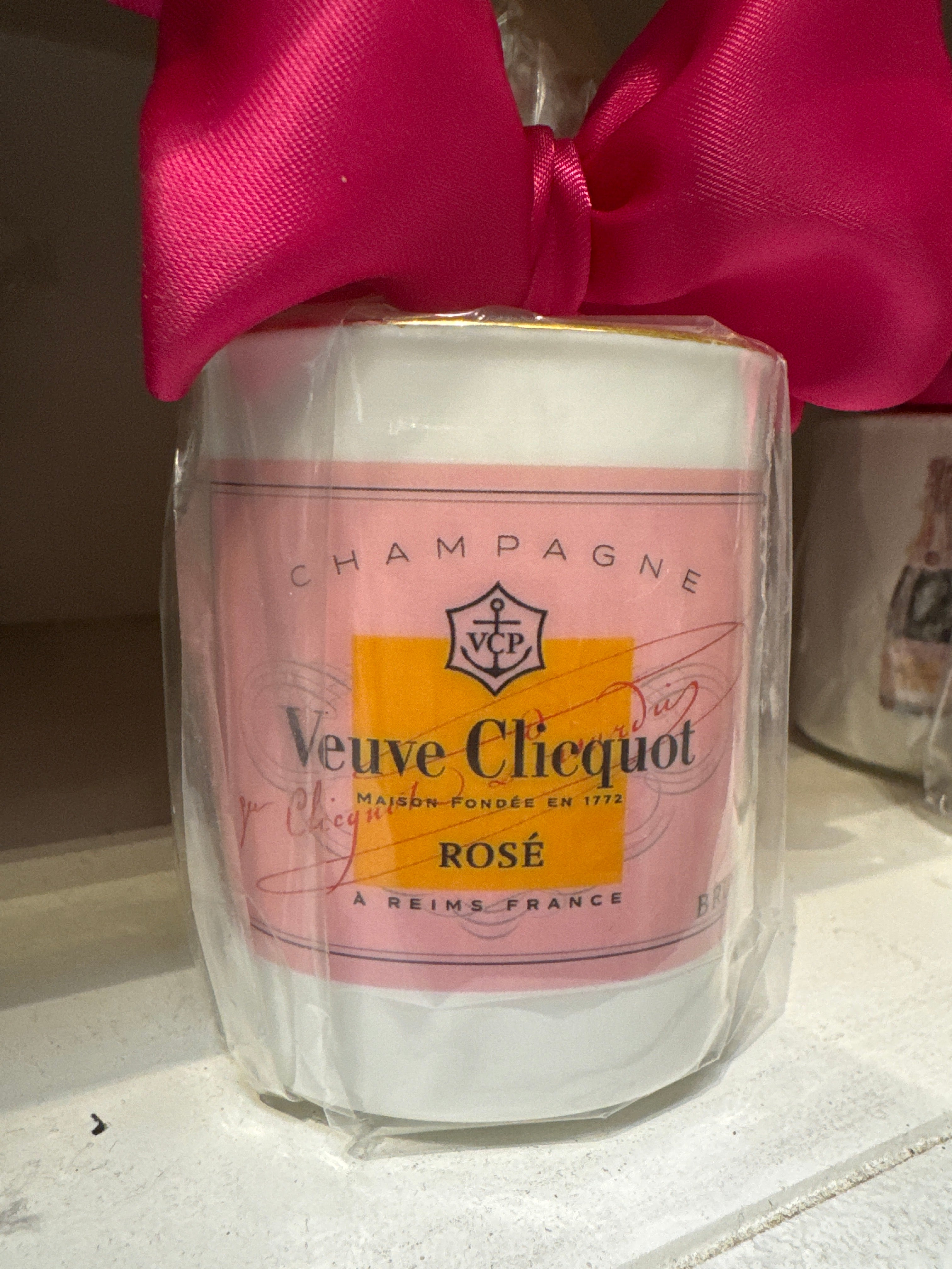 Pencil Cup Candle Veuve Rose