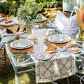 Villa Seville 18" x 90" Table Runner - Chambray
