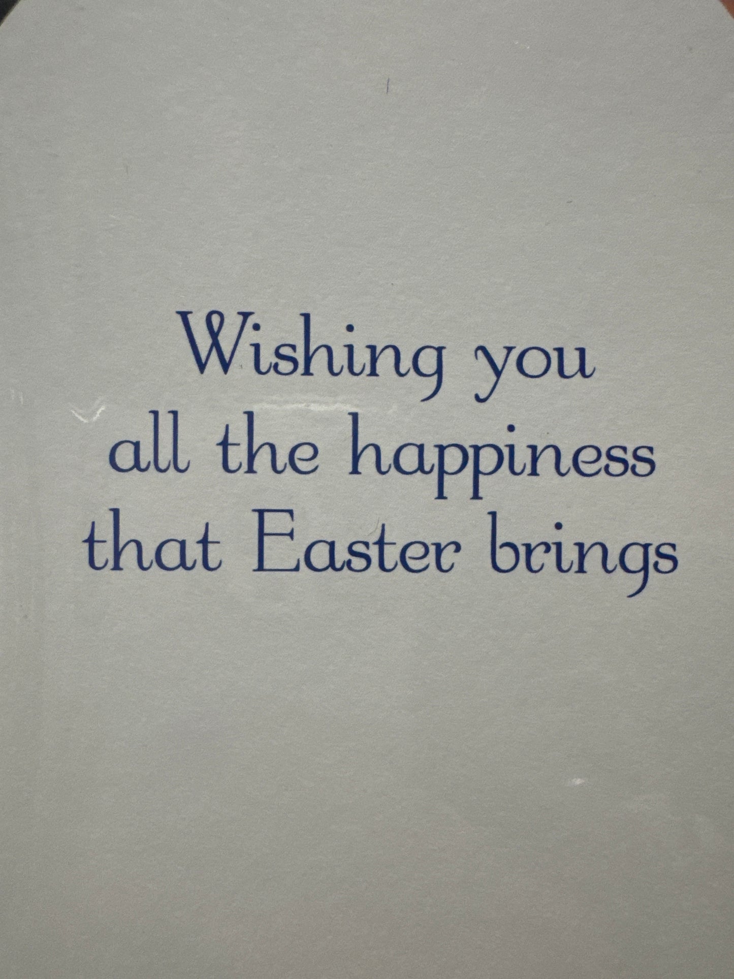 Blue & White Easter Egg Card