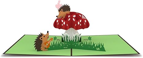 Hedgehogs in Love Card