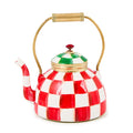 Check It Out Tea Kettle Glass Ornament