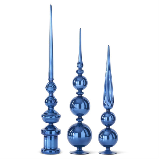 Small Blue Glass Finial