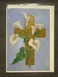 Gold Cross Easter Card