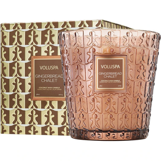 Gingerbread Chalet 3 Wick Hearth