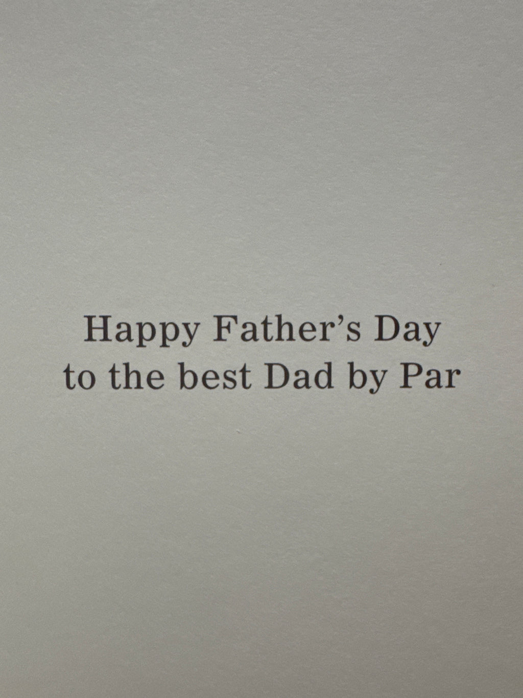 Golf 7 Hole Father's Day Card