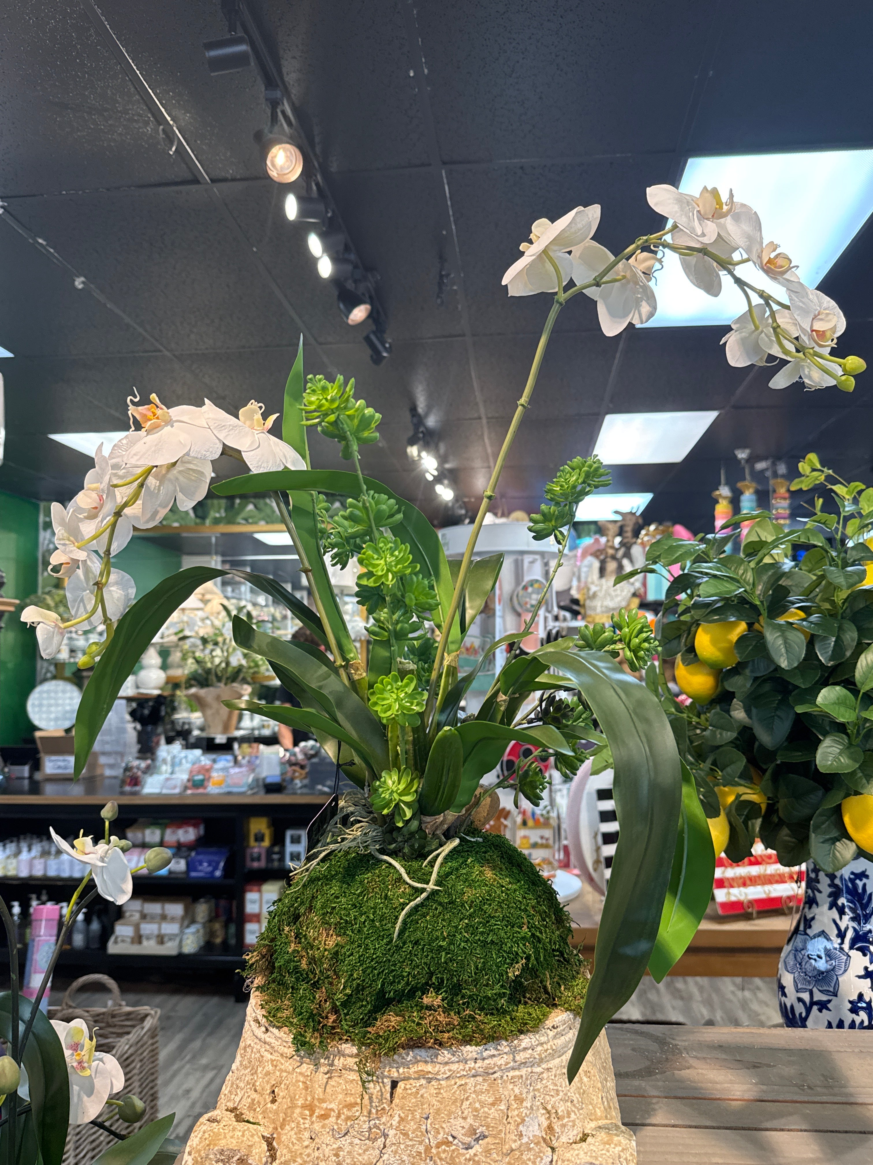 Double Orchid Custom Floral Arrangement