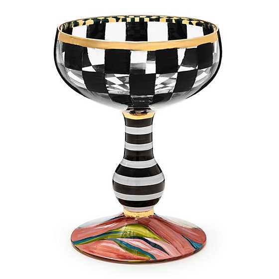 Carnival Black Coupe Glass