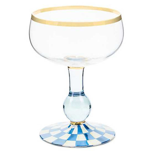 Royal Check Coupe Glass