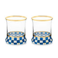 Royal Check Tumbler Glass, Set of 2