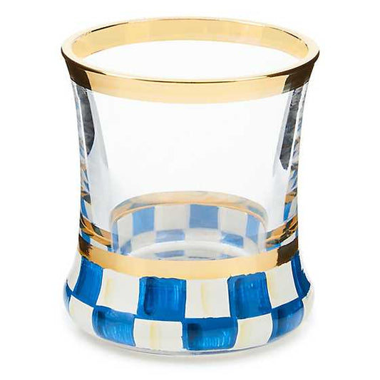 Royal Check Shot Glass