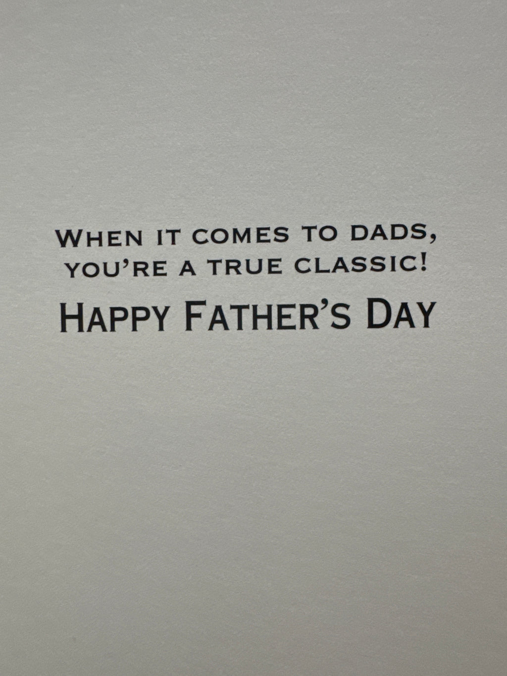 Classic Car Father's Day Card