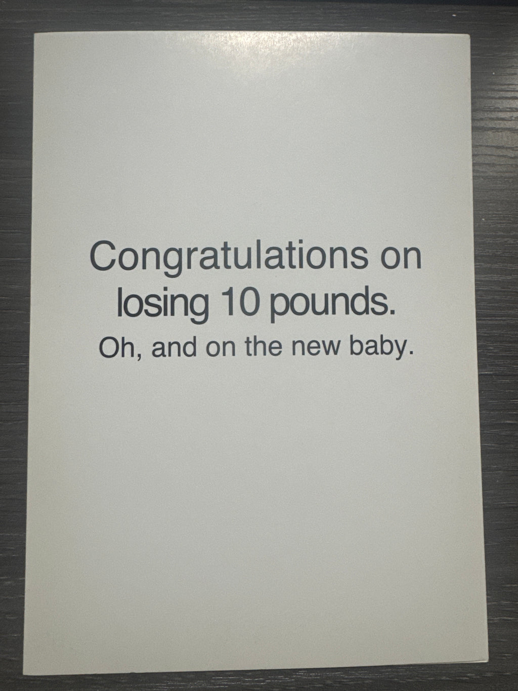 Congratulations On Baby Card
