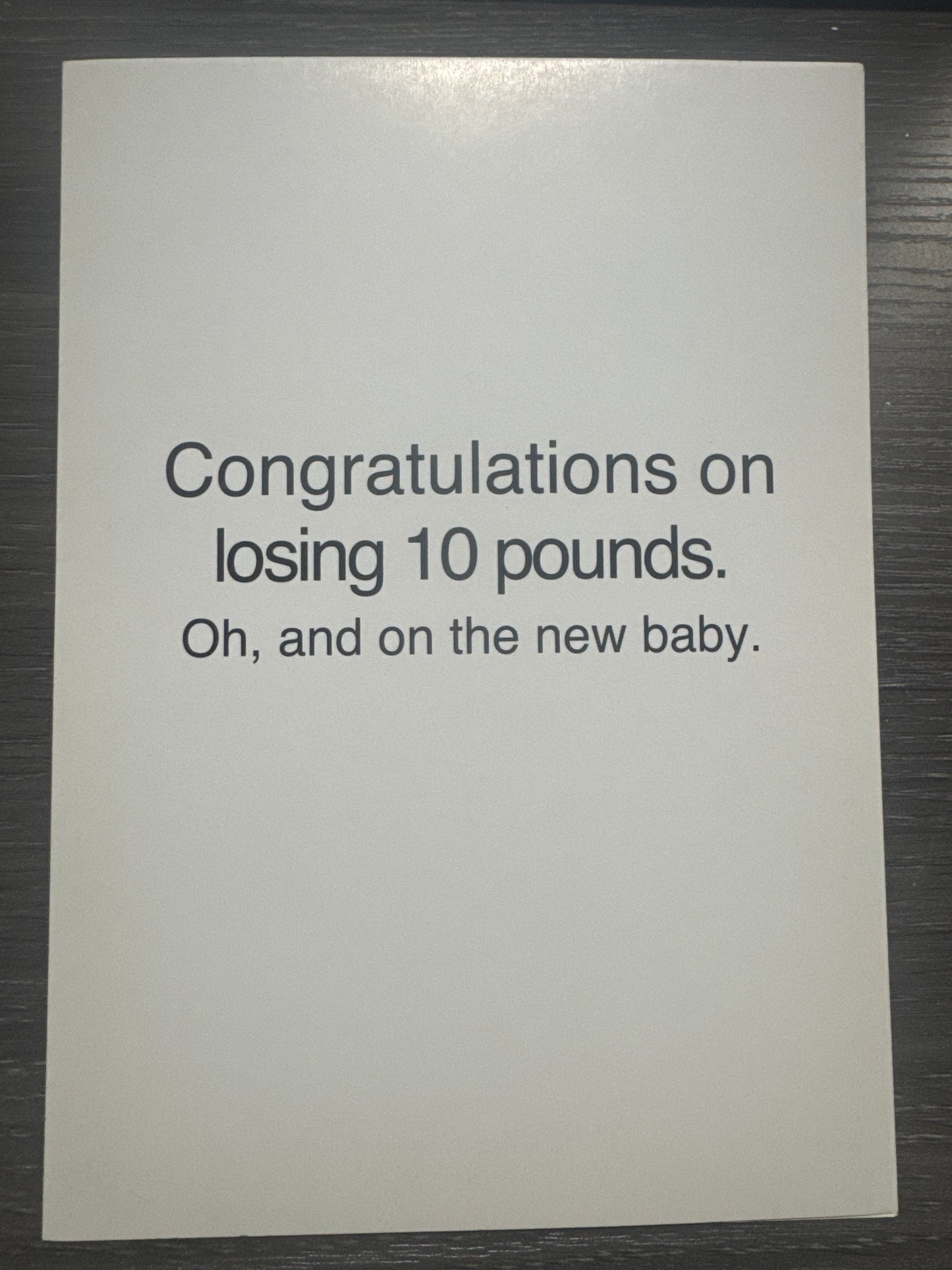 Congratulations On Baby Card