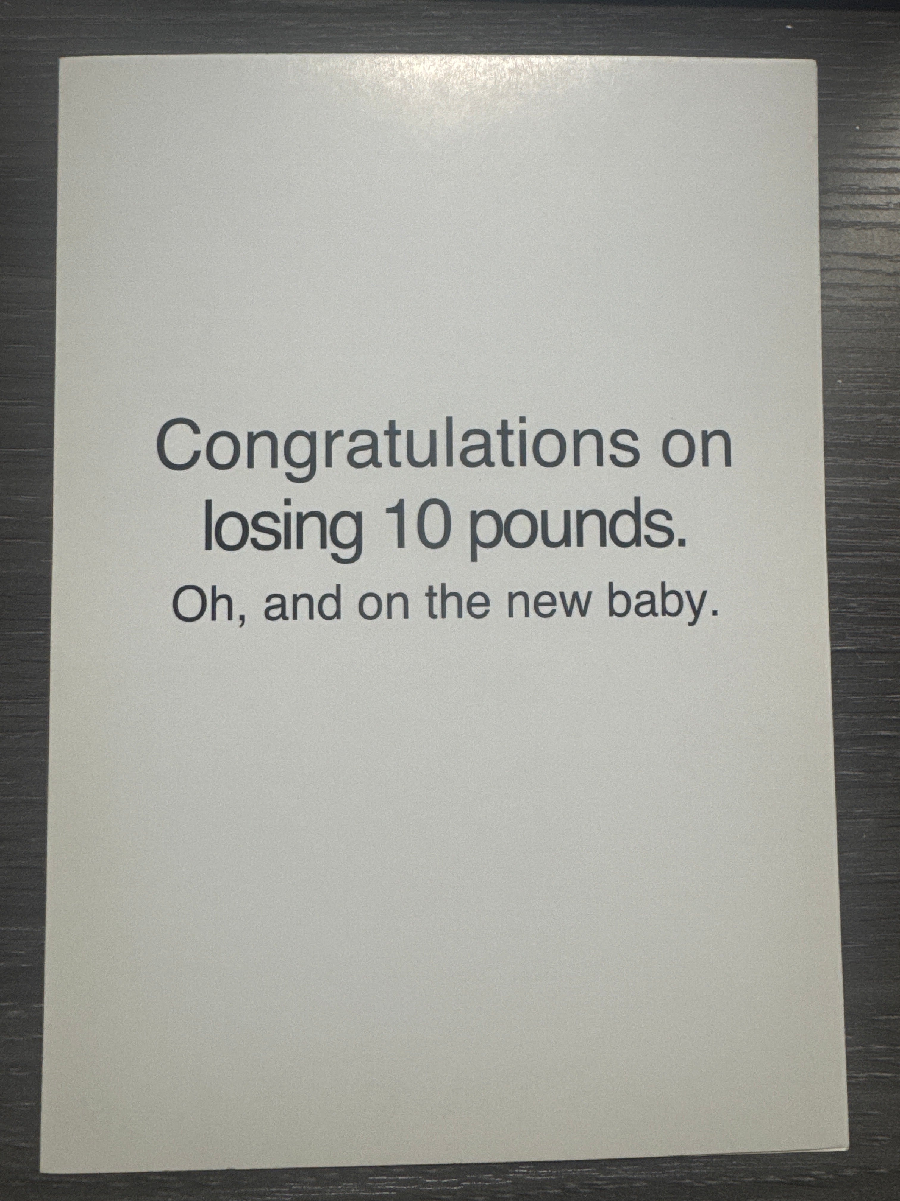 Congratulations On Baby Card