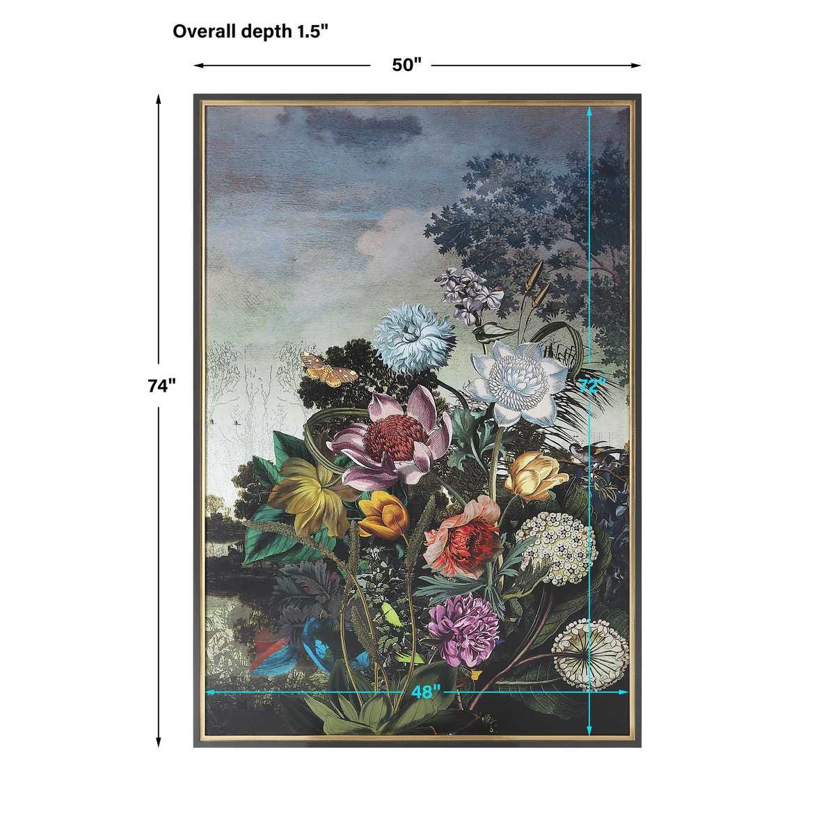 Tranquil Garden Fantasy Framed Print