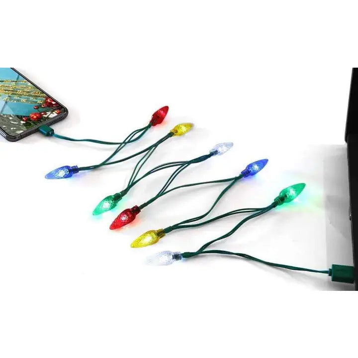 Light Up Christmas Lights Phone Charger Cable