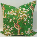 Limited Edition Hunami Whimsy Green Pillow Cover with Welt