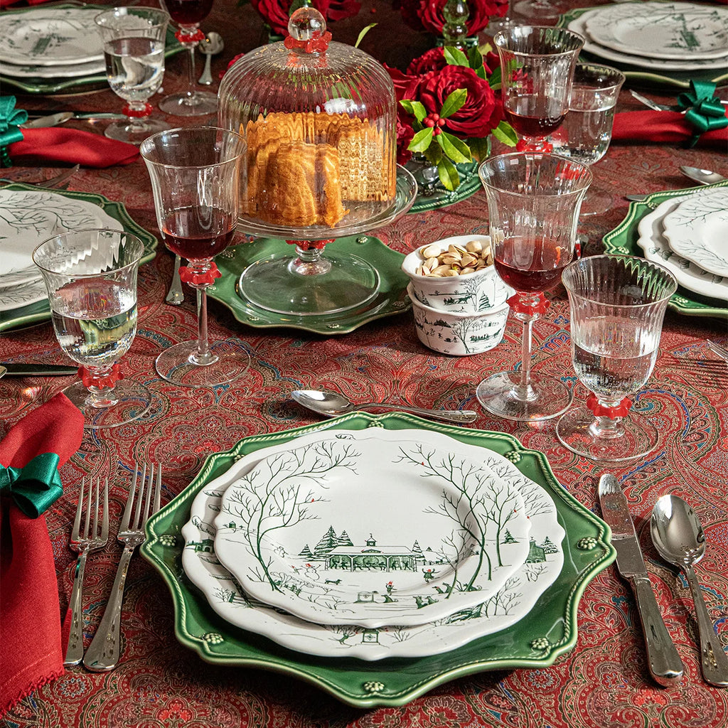 Scalloped Charger/Platter - Basil