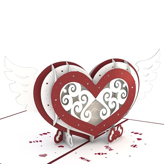 Winged Heart Pop Up Card