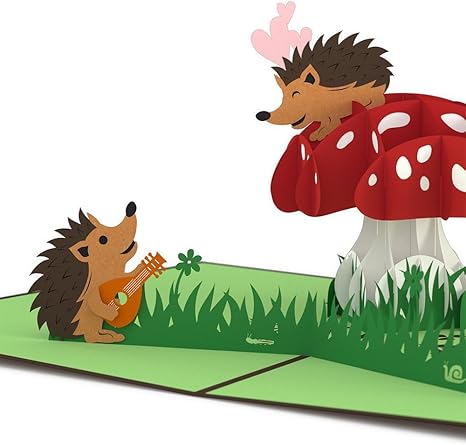 Hedgehogs in Love Card