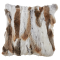 Rabbit Fur Pillow 20"