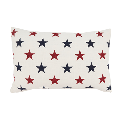 Red And Blue Stars Pillow