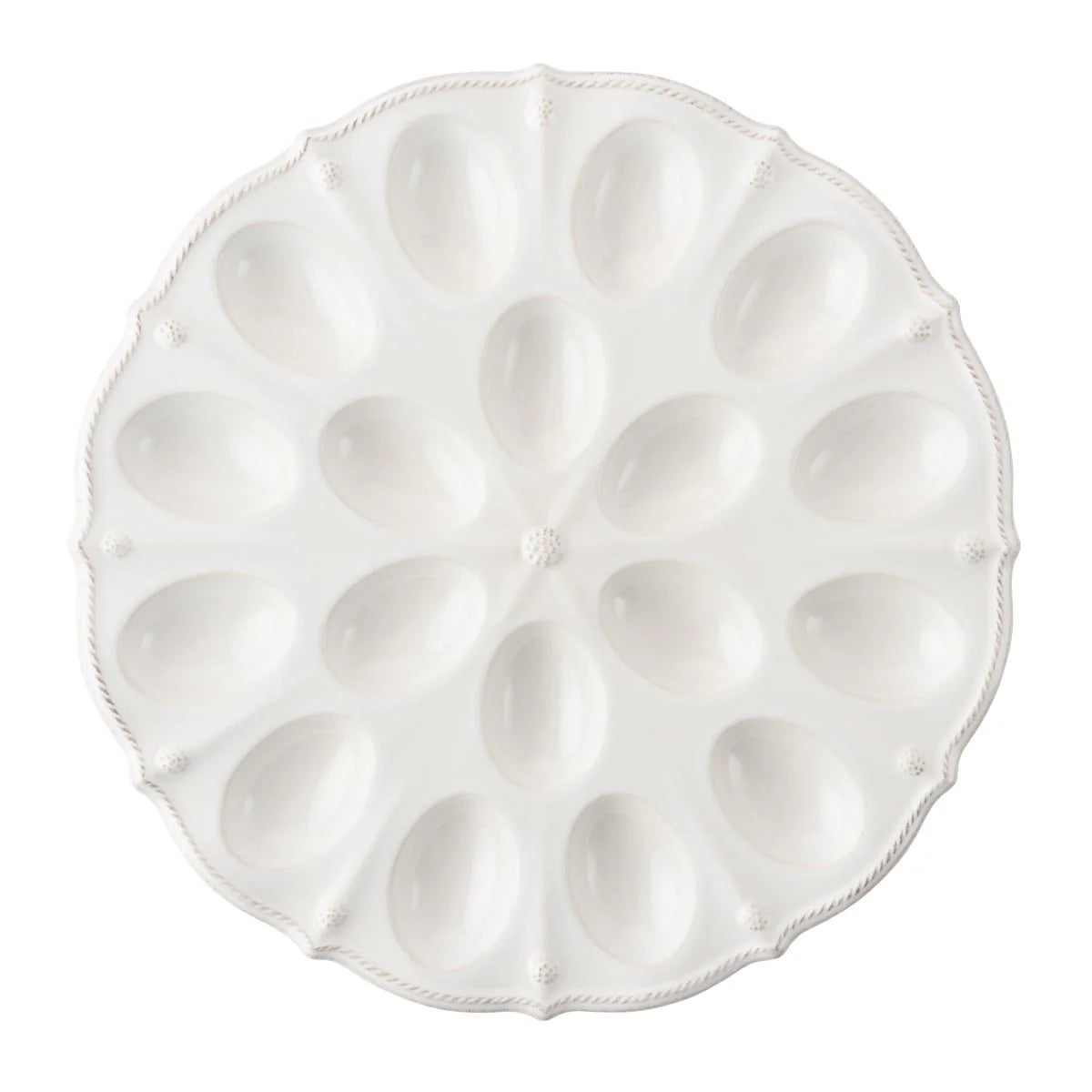 Berry & Thread  13" Deviled Egg Platter - Whitewash