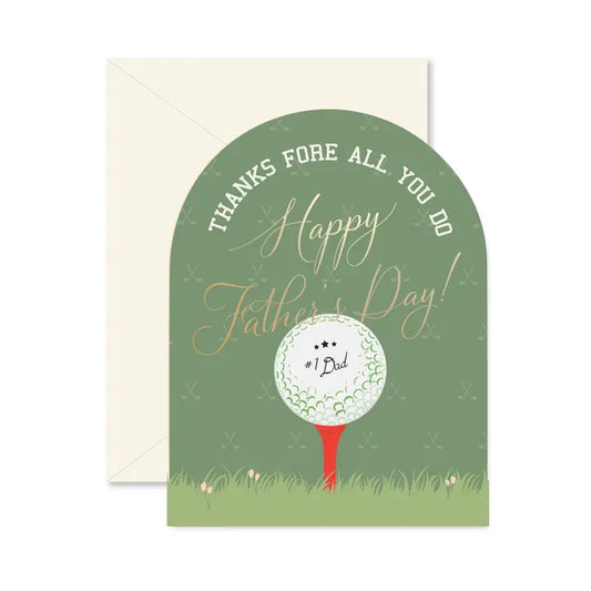 Fore Dad Father's Day Greeting Card