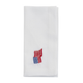 Embroidered American Flag Napkin