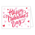 Happy Valentine's Day Red and Pink Hearts Greeting Card
