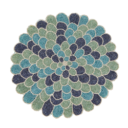 Beaded Peacock Placemat