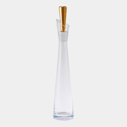 Slant Decanter-Gold Large